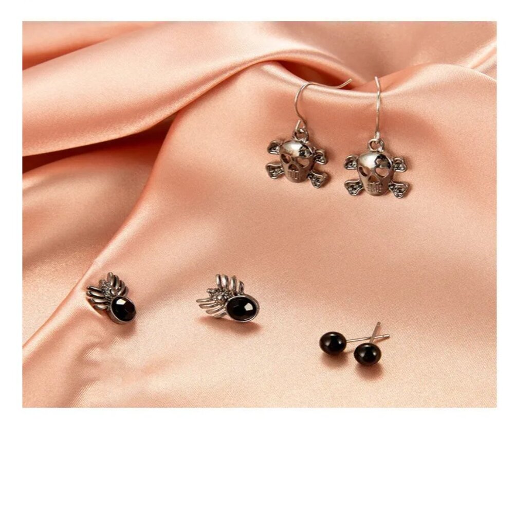 Set of 3 Halloween Fashion Stud Earrings